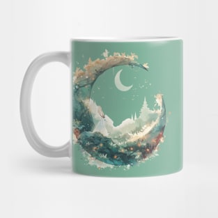 Summer Ending Jackalope moon scenery Mug